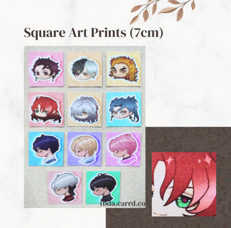 Square Art Prints (7cm)